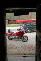 Motorcycle & Canoe